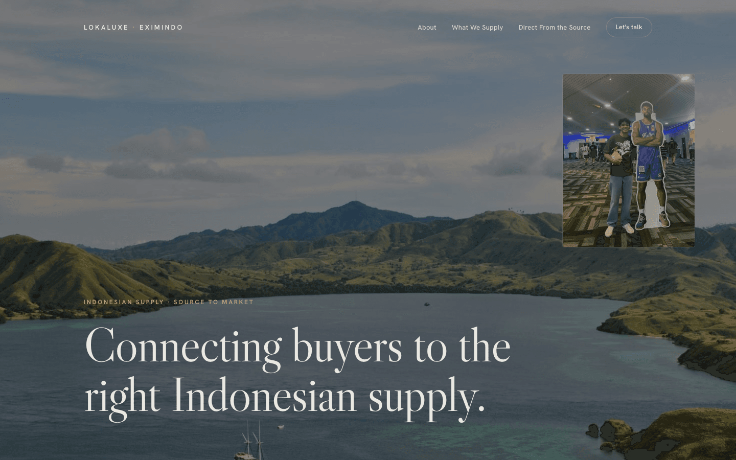 Lokaluxe Eximindo: Export Company Site & CMS